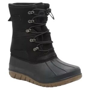 High Sierra Blaine Winter Snow Boots Waterproof Black with Leather Youth Size 3M